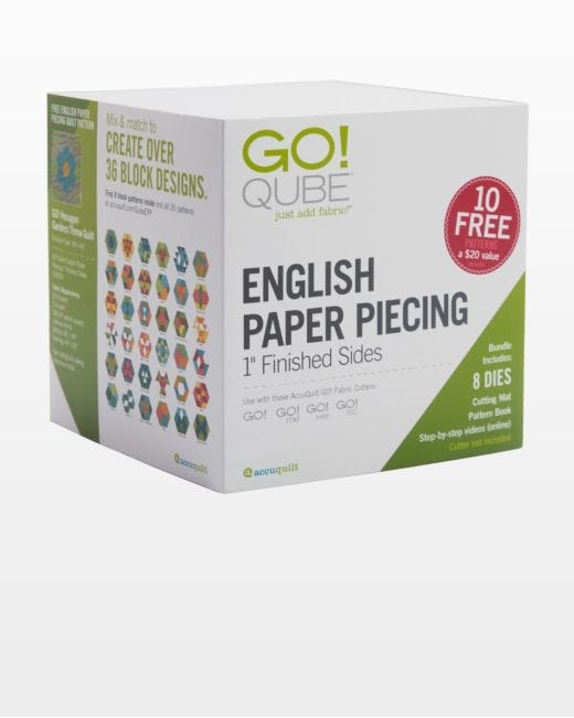 GO! Qube English Paper Piecing