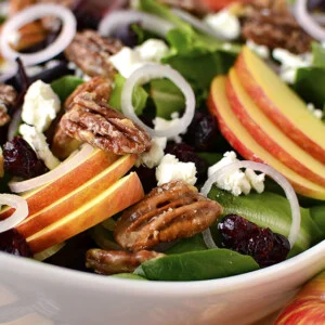 Maple-Bourbon Pecan Salad