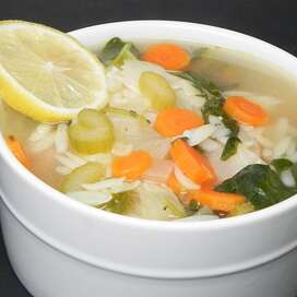 Lemon Chicken Orzo Soup
