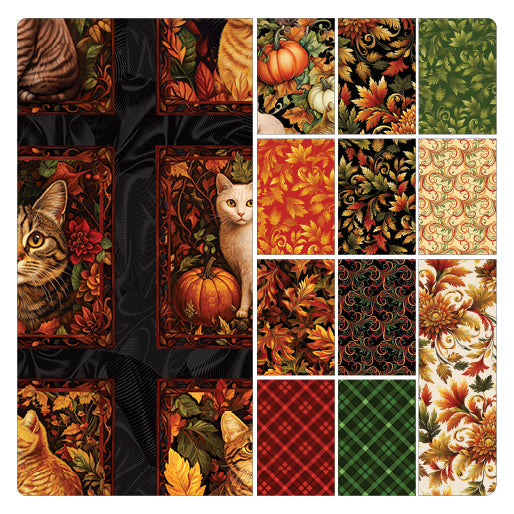 Autumn Cats by Benartex Fabrics