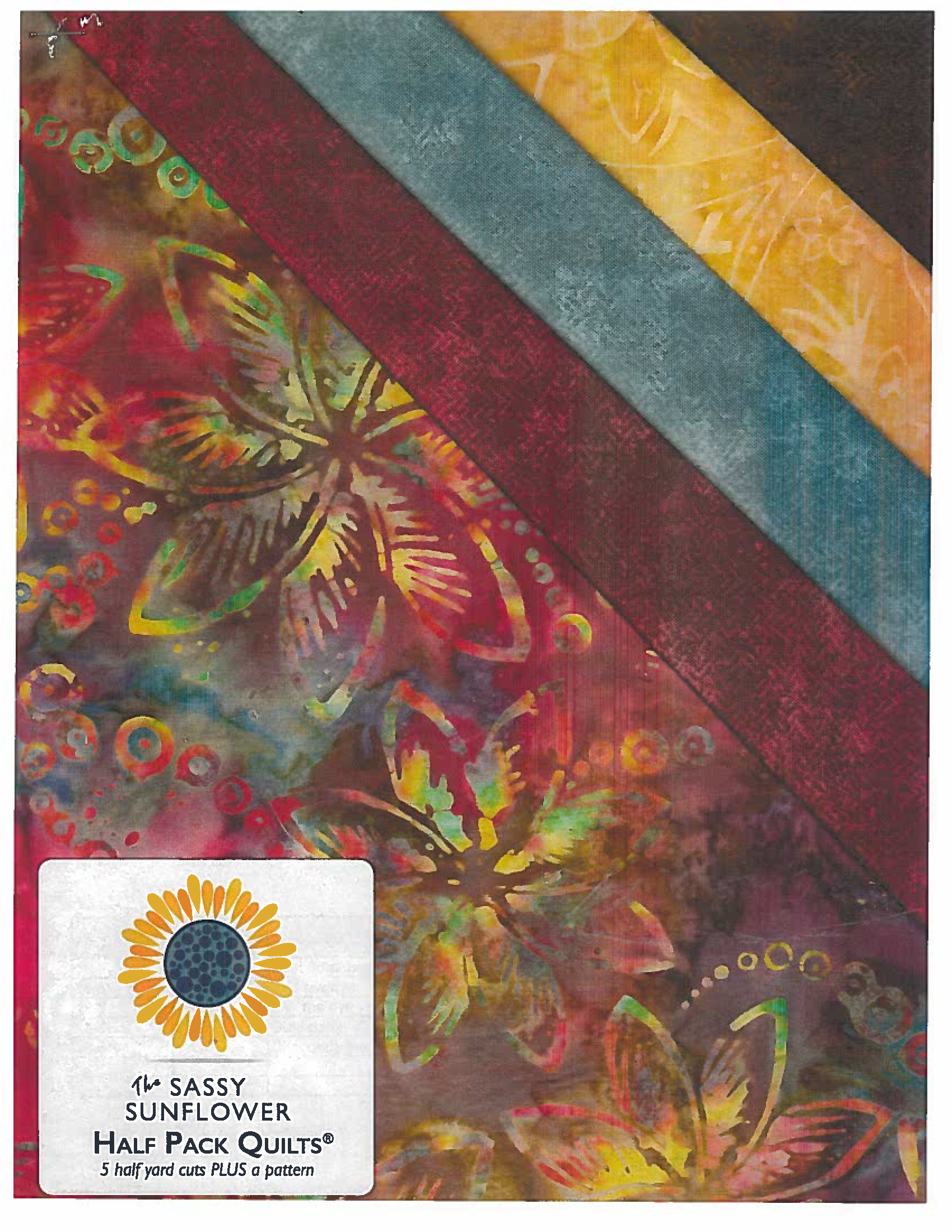 Sassy Half Pack Fabric Kit - Fall Fire Batiks