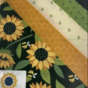 Sassy Half Pack Fabric Kit - Sunflowers & Bees