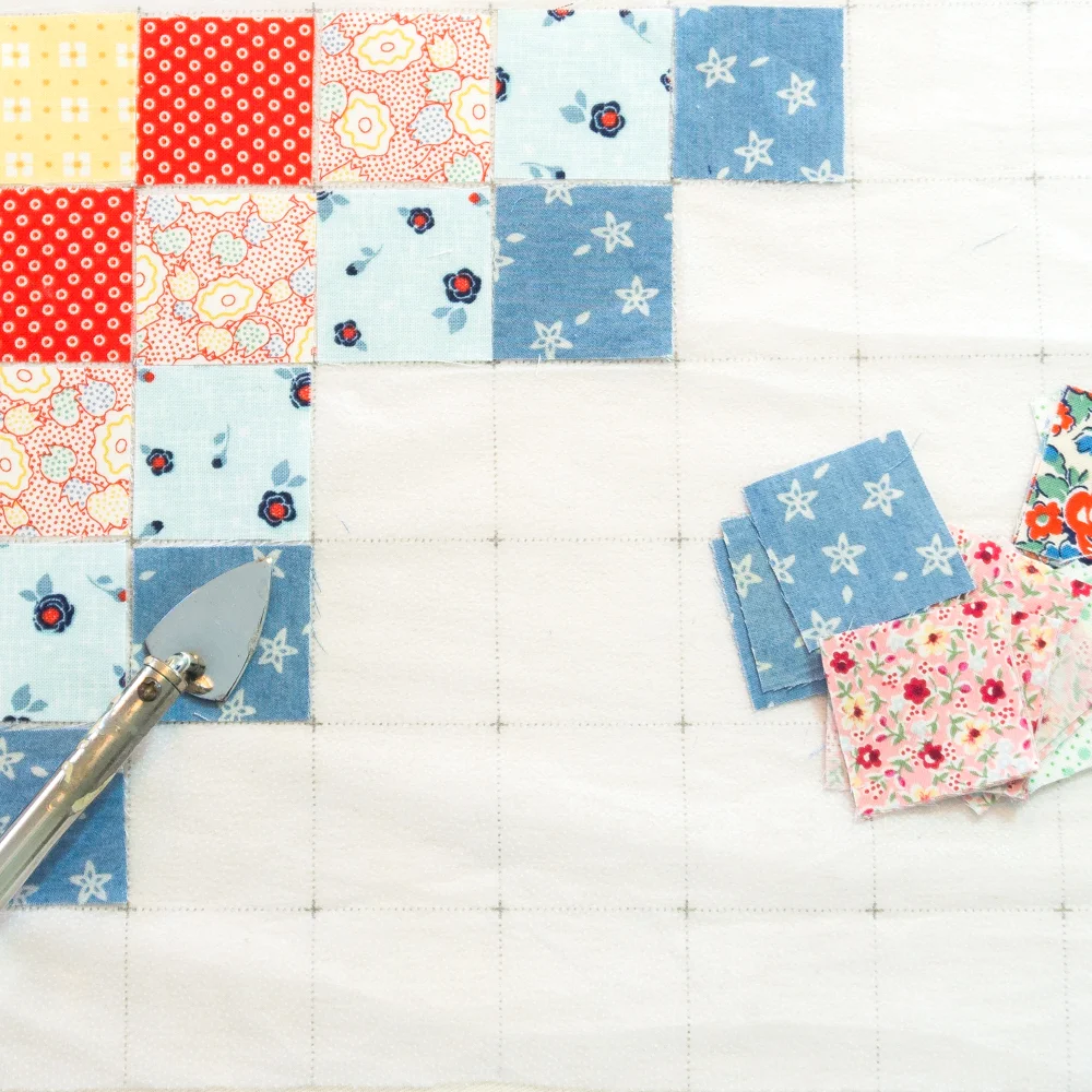 Easy Piecing Grid Panel - 2" Finished size