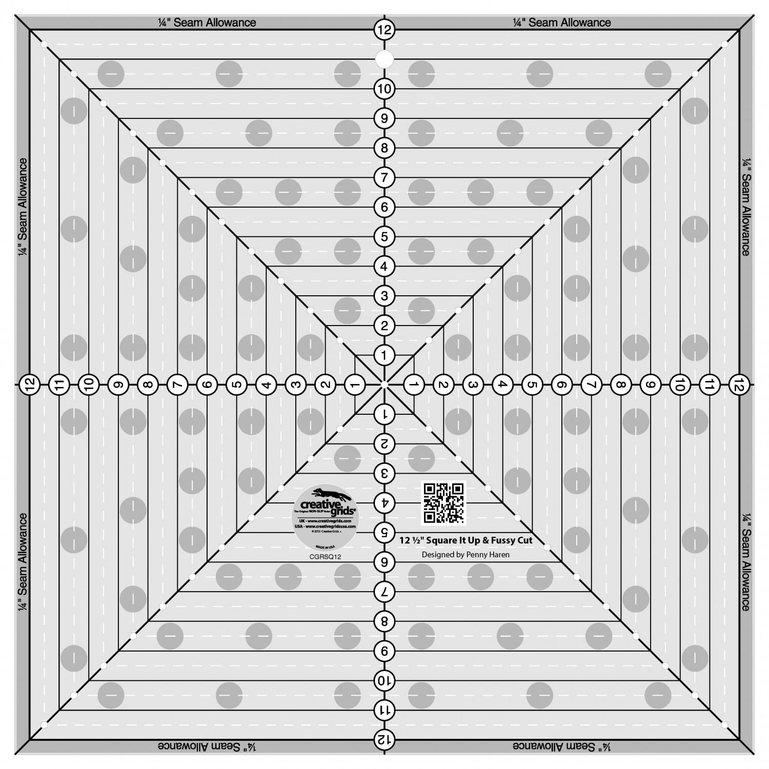 12 1/2" Fussy  Cut Ruler