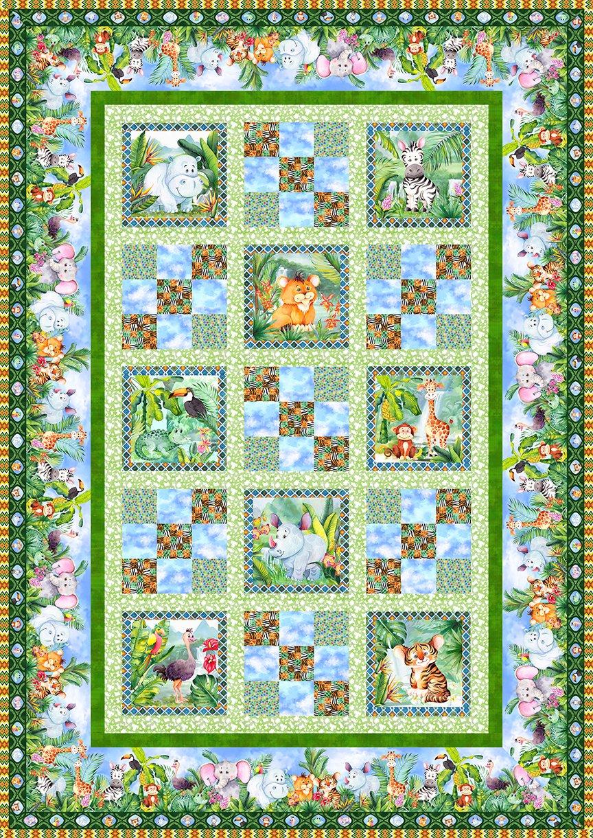Jungle Friends Fabric Kit