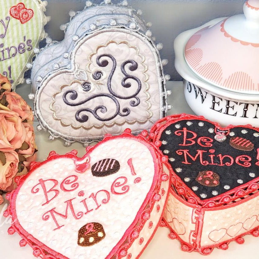 Machine Embroidery Club:  Sweet Treat Boxes