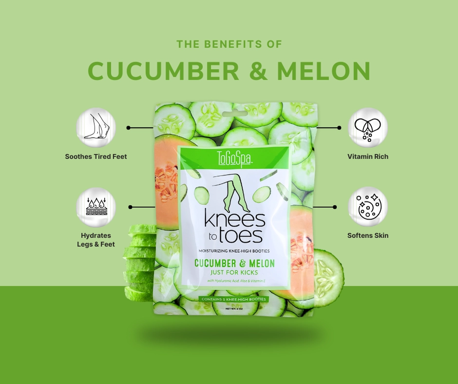 Cucumber & Melon Knees To Toes - Moisturing Knee-High Booties