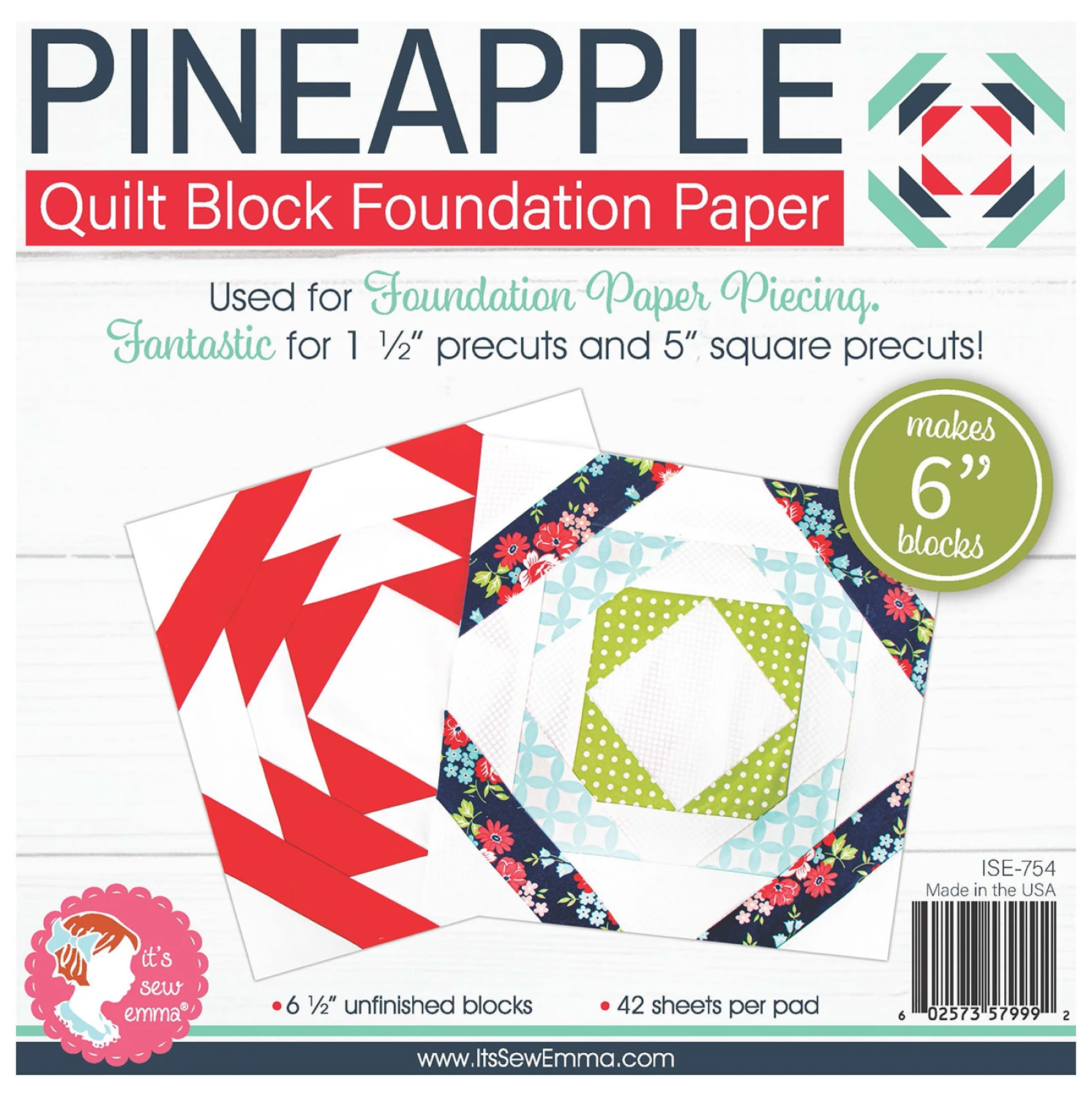 6" Pineapple Quilt Block Foundation Bundle