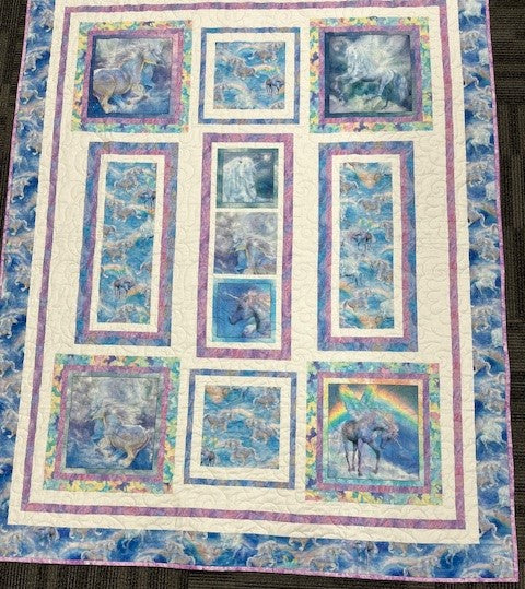 Frame to Frame Unicorns Fabric Kit