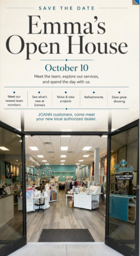 Fall Open House at Emma's