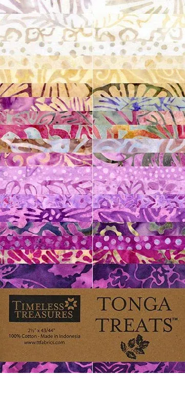 Tonga Strip Set - Pansy