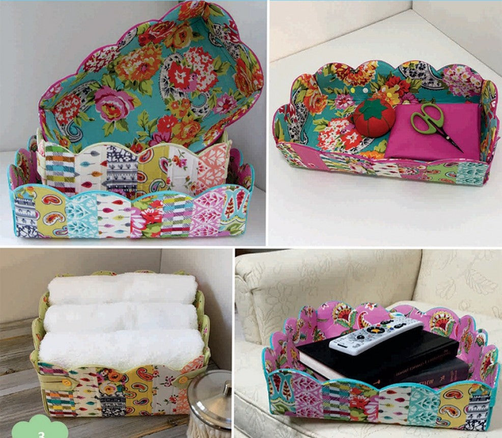 Sewing Club:  Scalloped Baskets