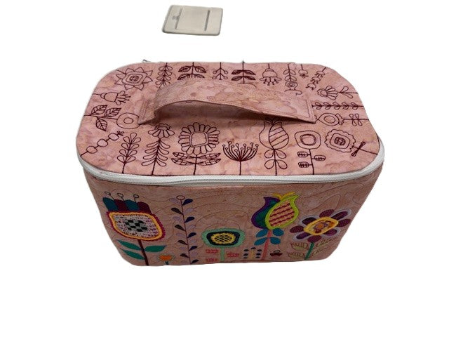 Embroidered Sewing Basket
