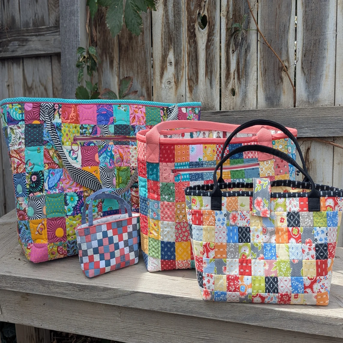 Tensisters Tote with (2) 1.5" grid panels