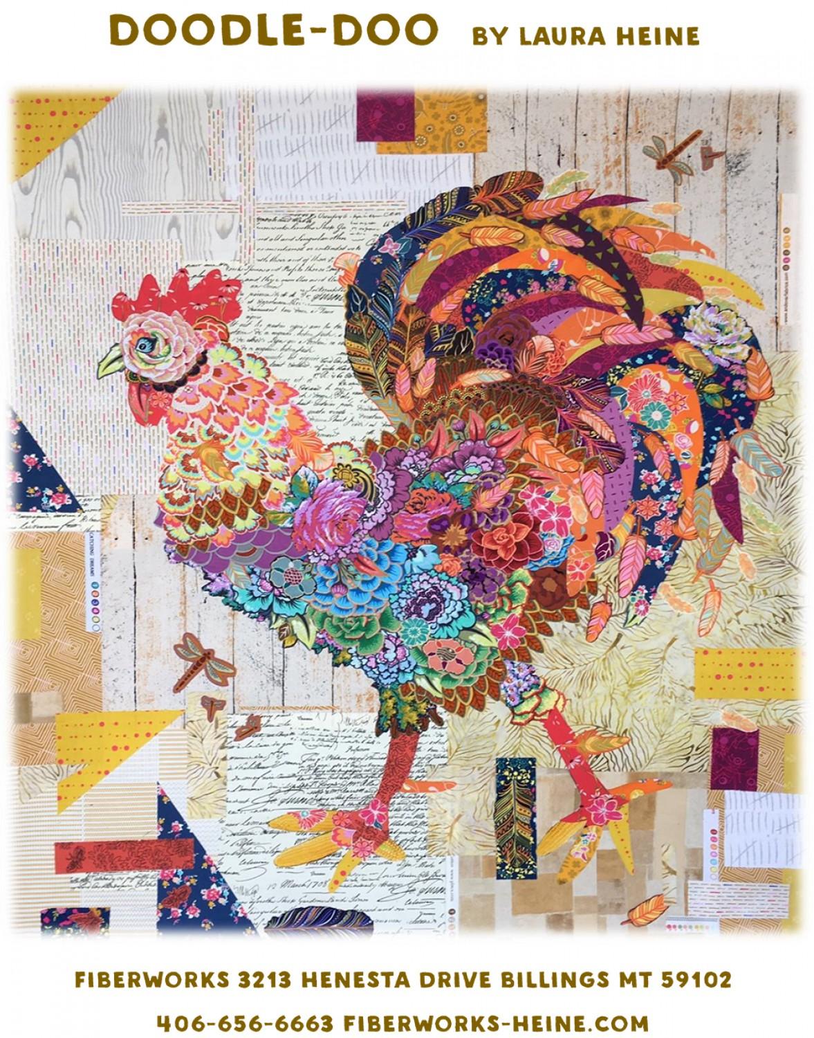 Doodle Doo Rooster Collage