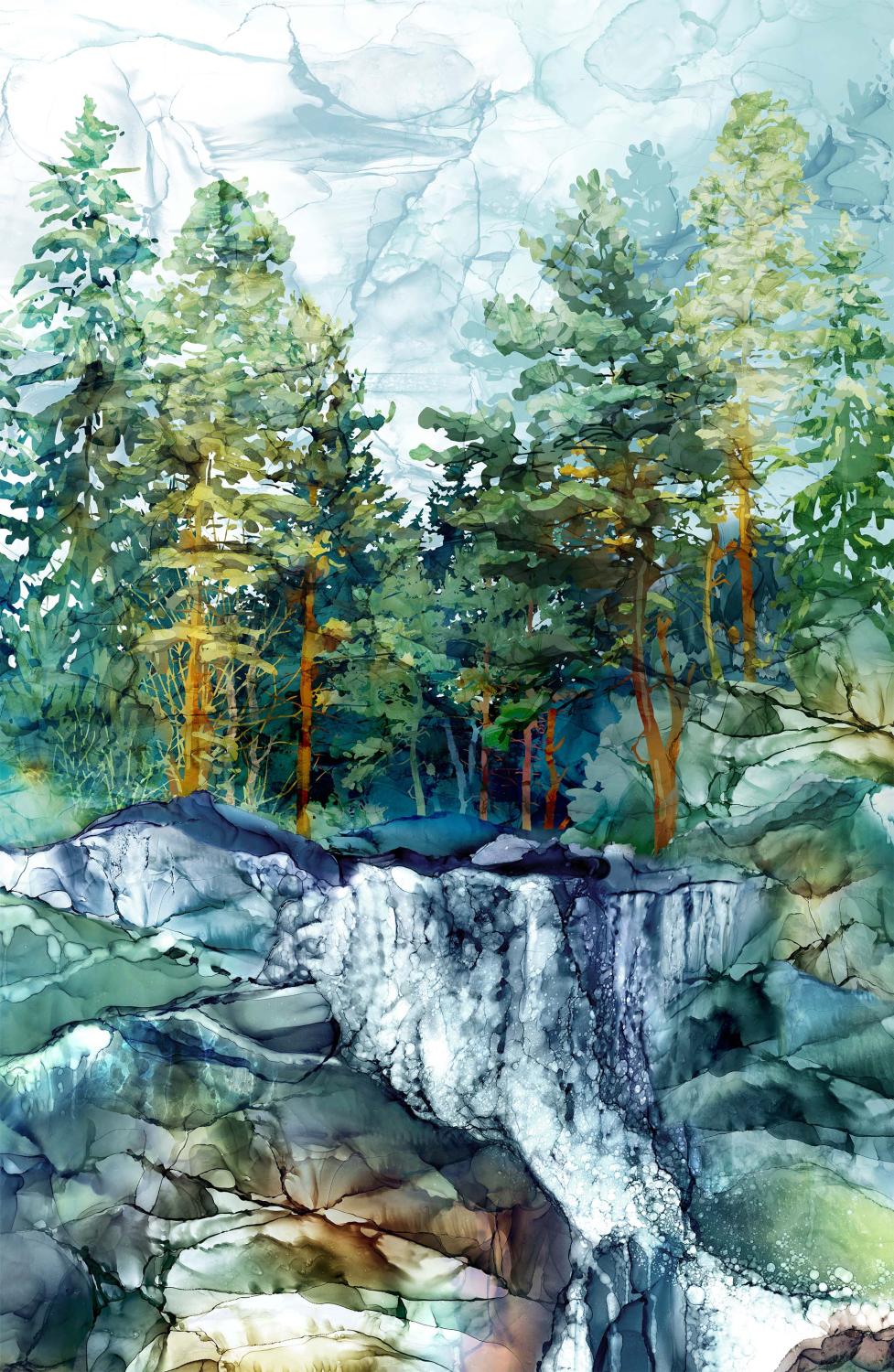 Cedarcrest Falls Panel 43 x 28
